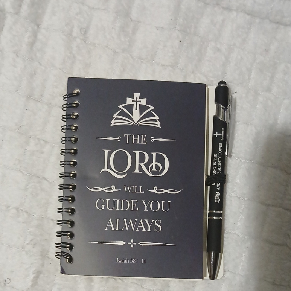 Inspirational Spiral Notebook and Pen Set NIP